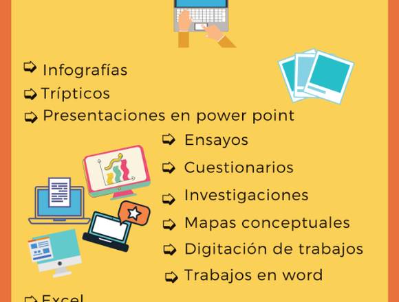 SE REALIZAN TRABAJOS A COMPUTADORA 