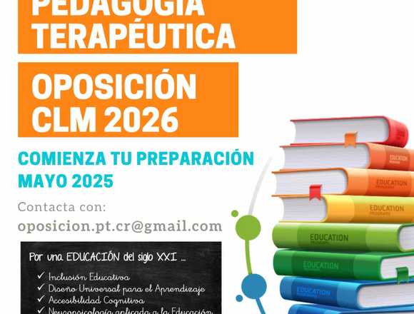 Oposición Pedagogía Terapéutica CLM 2026