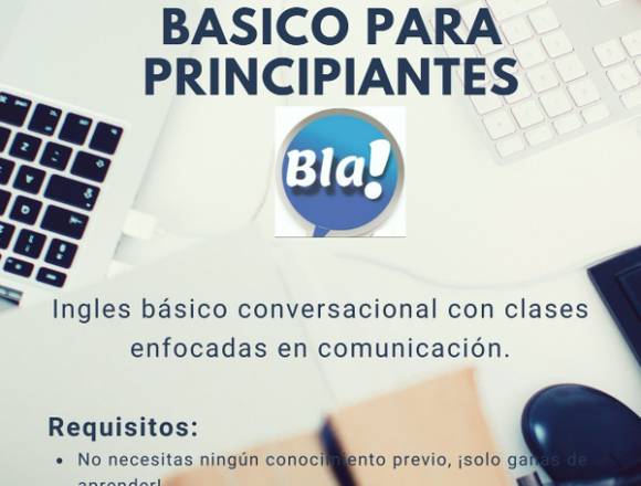 CLASES DE INGLÉS ONLINE. CLASES EN VIVO. 