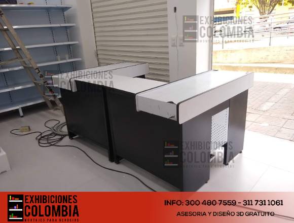 Mueble de pago de supermercados