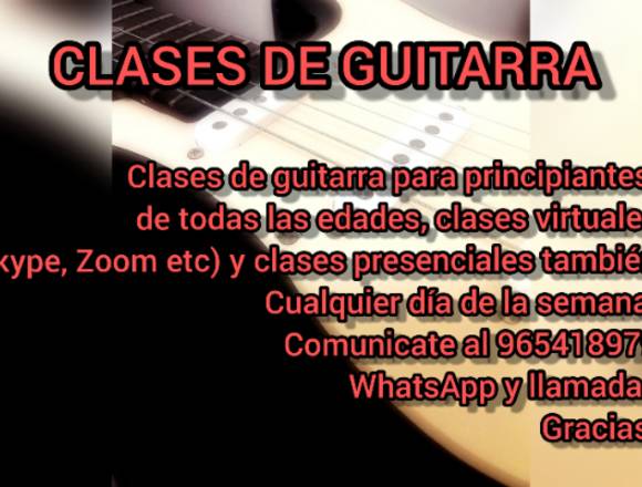 Clases de guitarra para principiantes🎸👍🏻