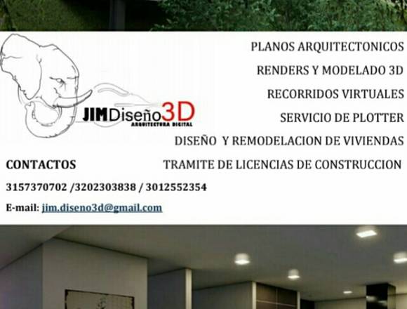 Diseño de planos, Render, Modelado y Maquetismo