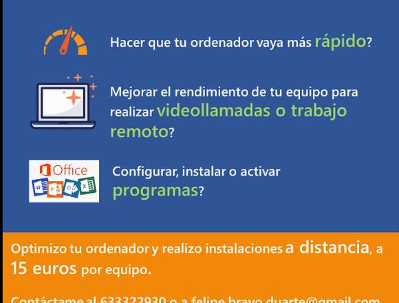 Limpieza y configuración de ordenadores vía online