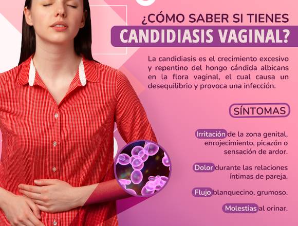 ¿Candidiasis vaginal?