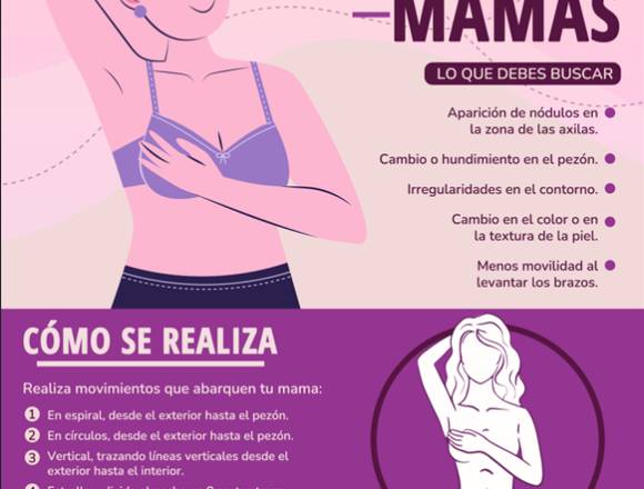  Autoexploración de las mamas 