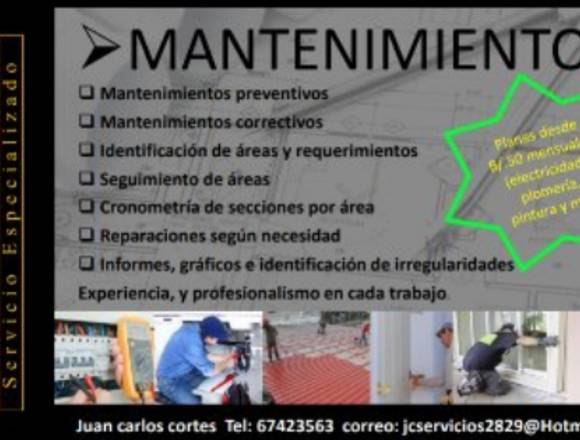 Construccion, remodelacion y matenimiento.