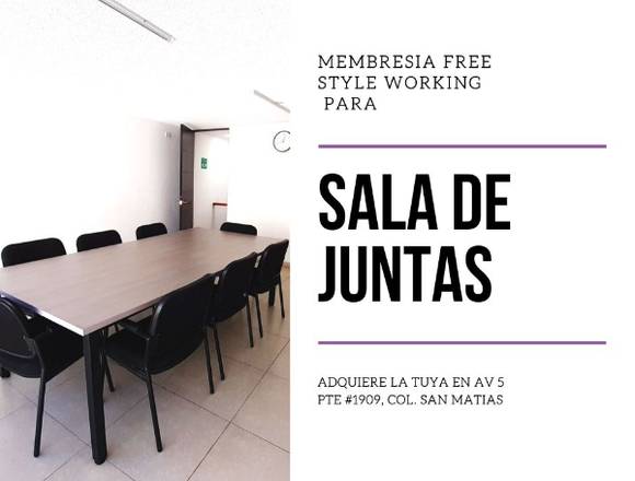 Acceso a sala de juntas u oficina con tu membresia