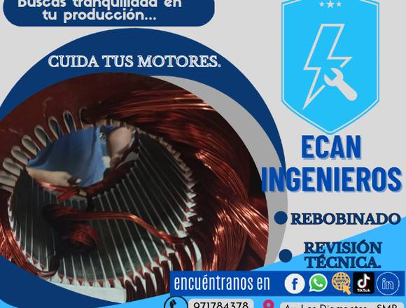 MANTENIMIENTO Y REBOBINADO A MOTORES ELÉCTRICOS.