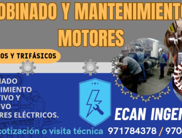 REBOBINADO Y MANTENIMIENTO A MOTORES ELÉCTRICOS