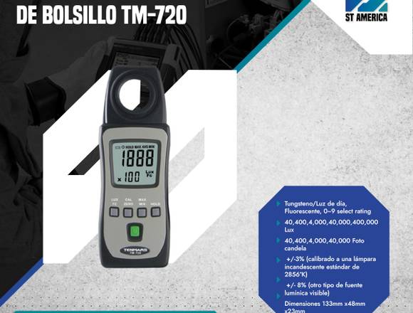 ALQUILER DE LUXÓMETRO DIGITAL DE BOLSILLO TM-720