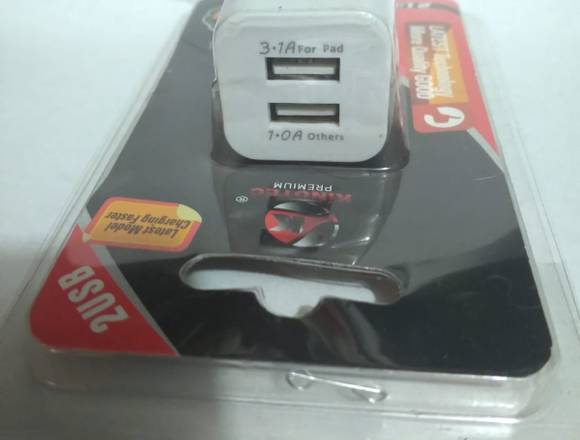 Adaptador Usb Doble De Energia  Kinotec Kn-24