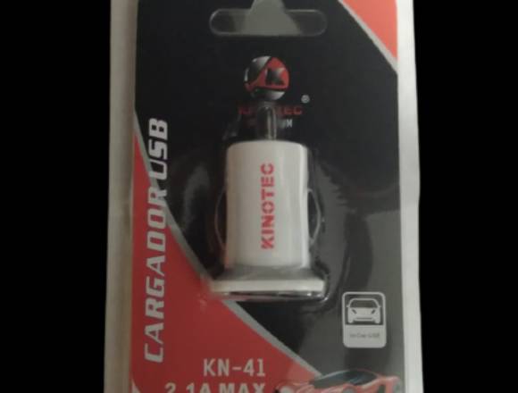 Cargador Usb Doble Para Carro Kinotec Kn-41