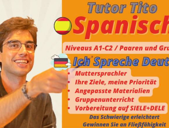 Spanischlehrer. Paar und Gruppen.DELE-SIELE