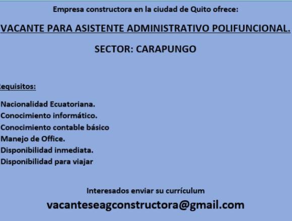 ASISTENTE ADMINISTRATIVO POLIFUNCIONAL