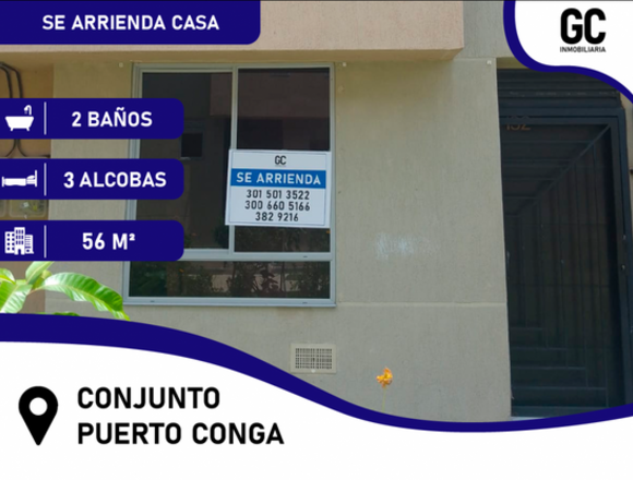 Se arrienda casa dúplex en el Conjunto Puerto Conga de Soledad.