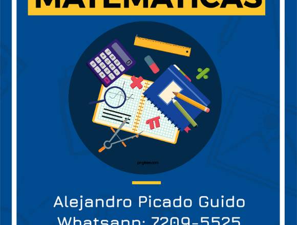 Tutorías de Matemáticas (colegio y universidad)