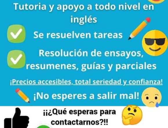 Se resuelven tareas de Inglés