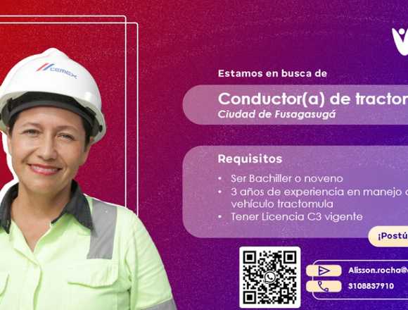 Conductor/a de Tractomula Licencia C3