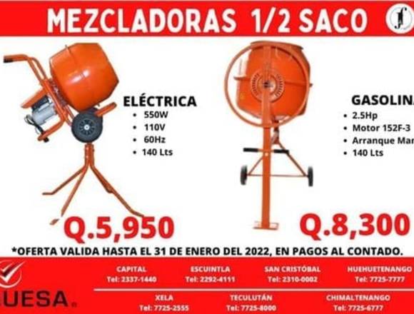 Mezcladora Electrica de Medio Saco