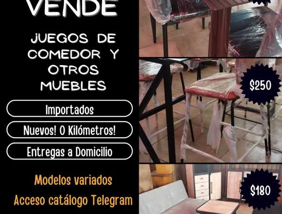 SE VENDE JUEGOS DE COMEDOR Y OTROS MUEBLES