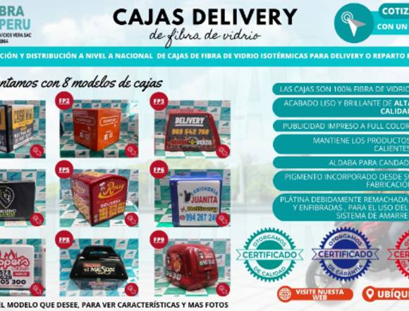 CAJAS DELIVERY  PARA REPARO EN MOTO