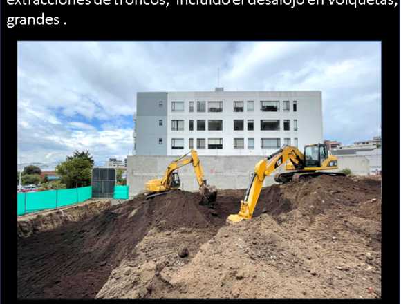 Excavaciones, Movimientos de tierra, Derrocamiento