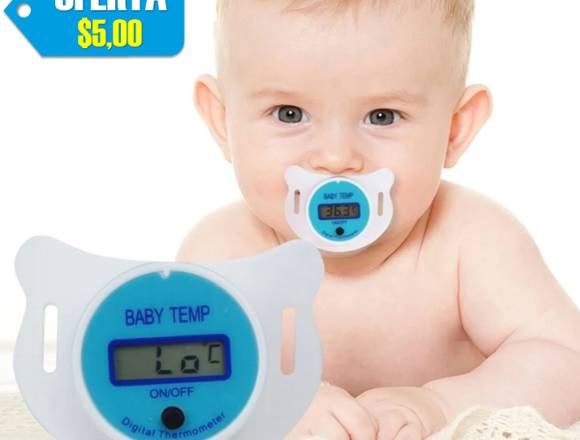 Chupón termómetro digital para bebé y niños