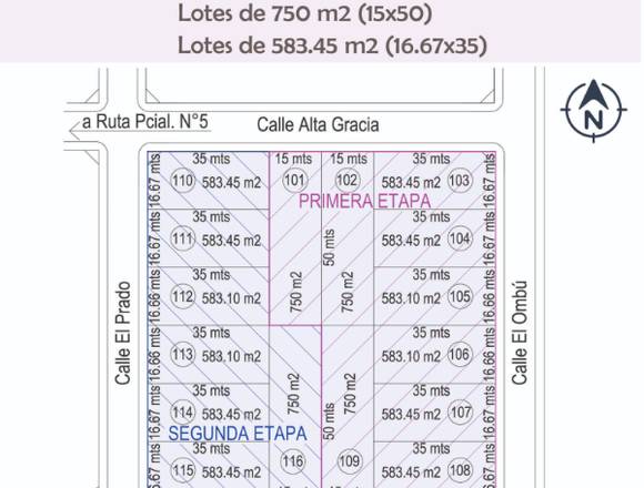 VENTA de LOTES con ESCRITURA en ANISACATE