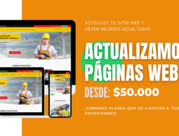 Actualizamos, reparamos sitios web