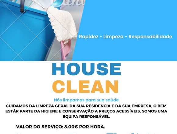 Serviços de limpeza ao domicílio