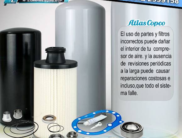 Filtro de aceite atlas copco para compresores 