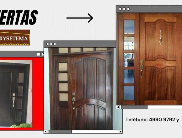 Puertas fabricadas en madera