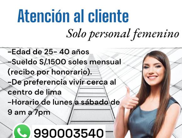 servicio al cliente- ventas