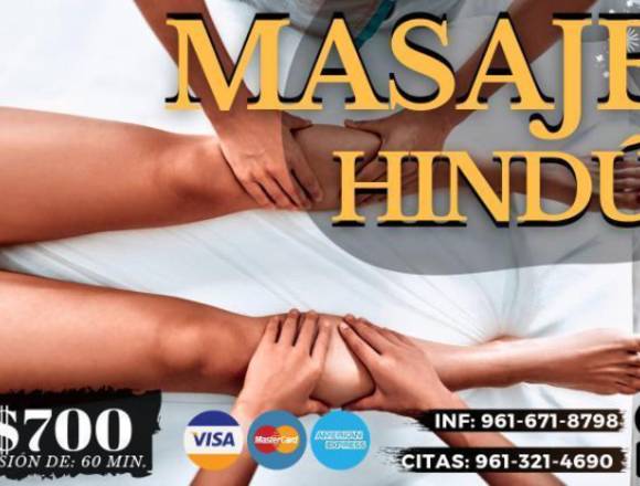 MASAJE HINDU PROMOCION 