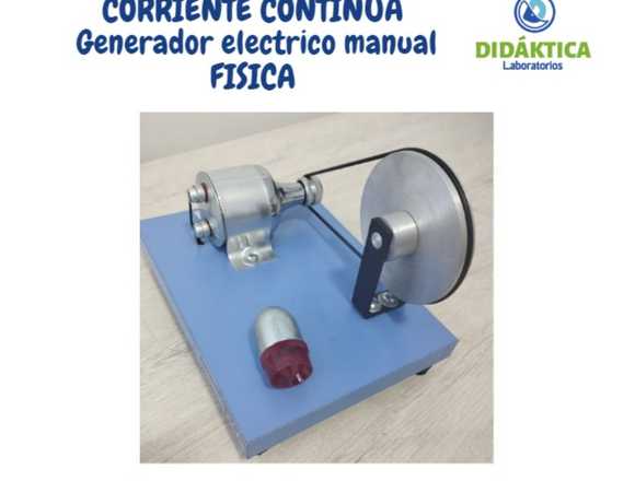 CORRIENTE CONTINUA  GENERADOR ELECTRICO MANUAL