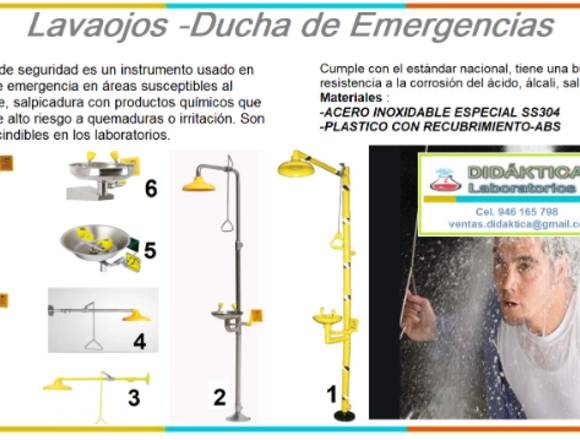 LAVAOJOS-DUCHA DE EMERGENCIA -DIDAKTICA