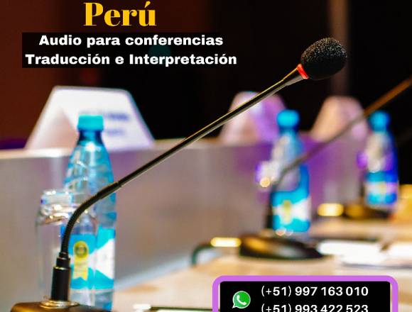 🥇Equipos traducción simultánea Lima ✅ 997163010