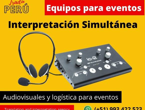 Perú traducción idiomas para eventos /Agencia.