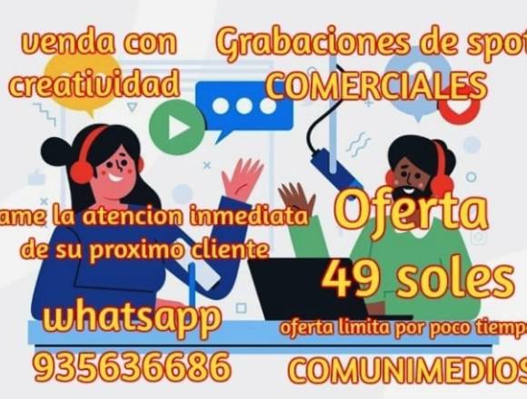 PRODUCCIONES DE  AUDIOS PUBLICITARIOS  