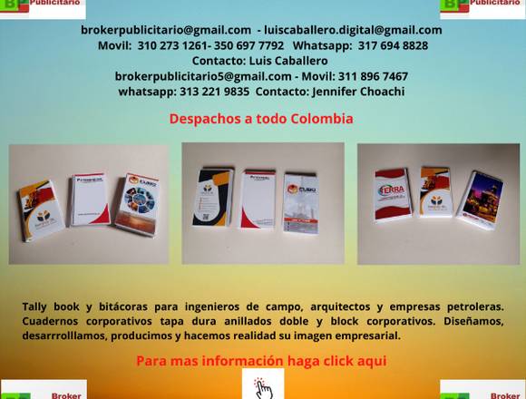 Tally books  para Ingenieros de campo  