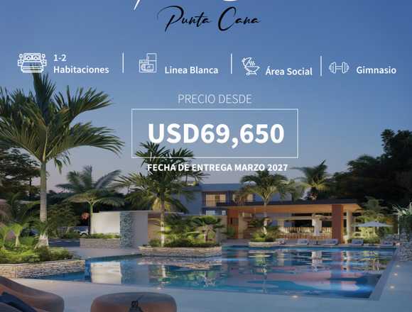 VENTA DE APARTAMENTOS EN PROYECTO EN PUNTA CANA