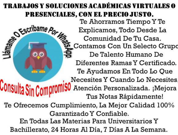 Asesorías Académicas Y Trabajos A Tu Alcance 