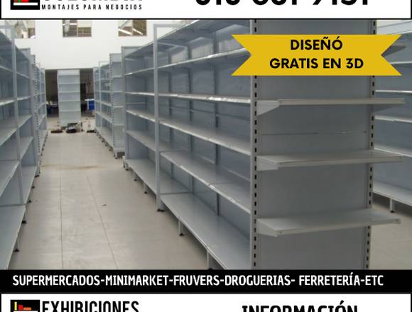 Estanterias de autoservios y minimarket