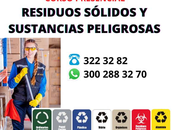 CURSO MANEJO DE RESIDUOS SOLIDOS Y SUSTANCIAS 