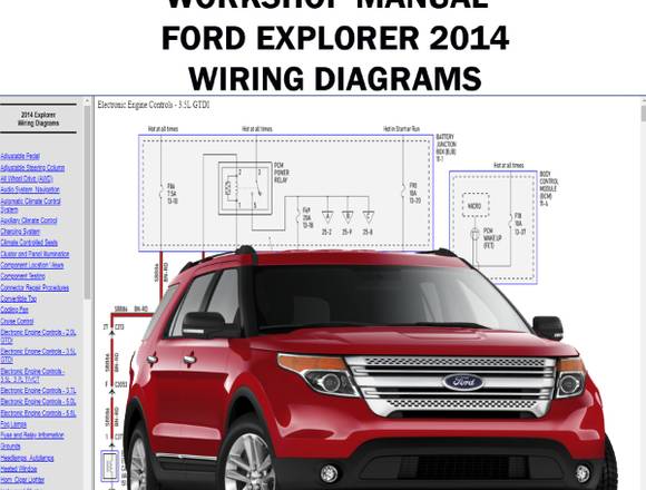 Manual Taller Ford Explorer 2014 Diagramas Ingles