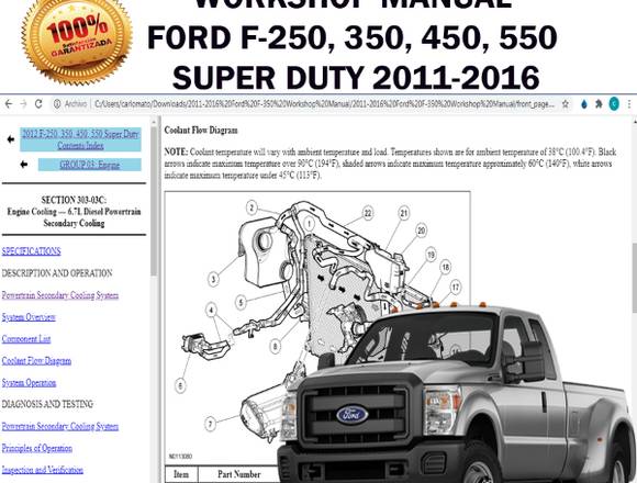 Manual Taller Ford F-250 350 450 550 Super Duty 11