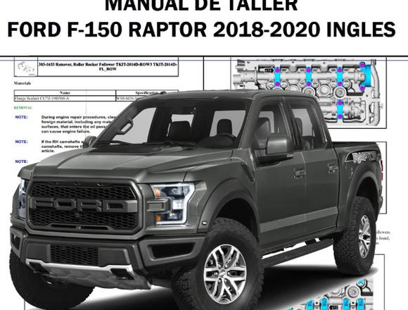 Manual  Taller Ford F-150 Raptor 2018-2020 Ingles