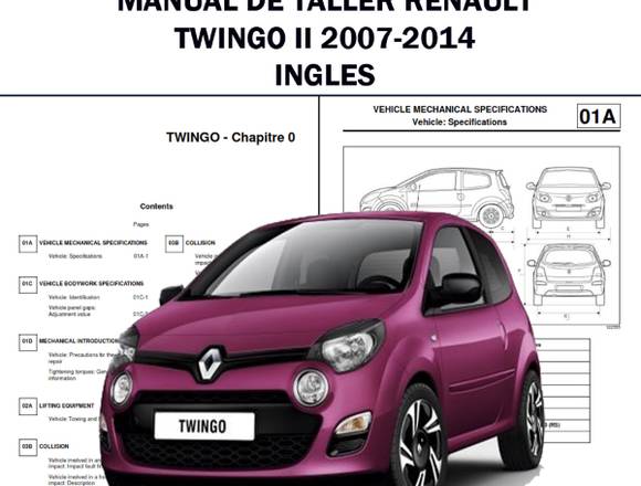 Manual  Taller Renault Twingo II 2007-2014 Ingles