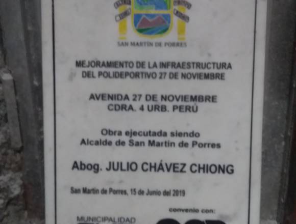 PLACAS DE INAUGURACIÓN DE OBRAS EN MÁRMOL