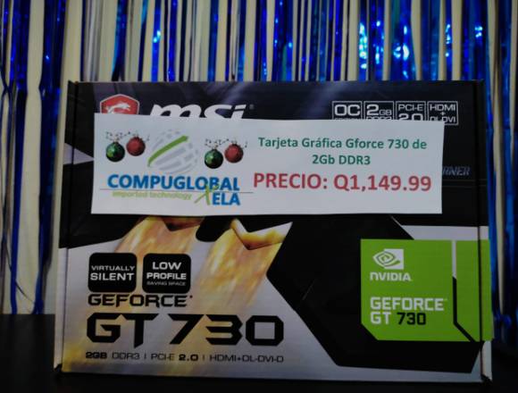 Tarjeta Grafica Gt 730 Nueva de 2Gb DDR3